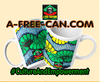 "KINSHASA" by A-FREE-CAN.COM - (Pack of 2 African Print Mugs)
