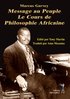 "MESSAGE AU PEUPLE, Le Cours de Philosophie Africaine" by Marcus Garvey