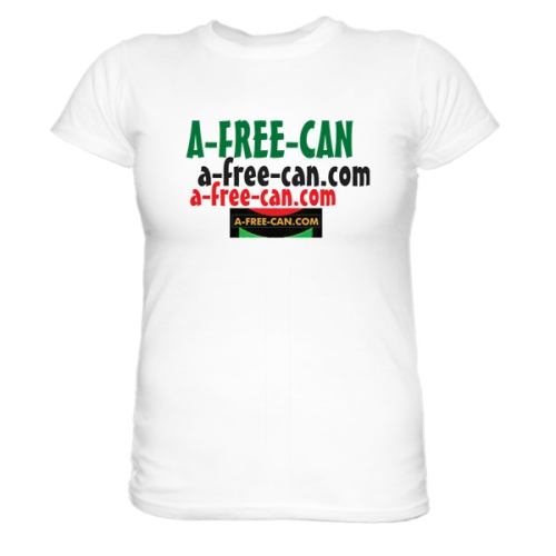 T-SHIRT, Women:   A-FREE-CAN   (Model 3CL)