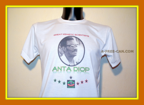 T-SHIRT, Unisex: ANTA DIOP (Great Kemetic Scientists by A-FREE-CAN)