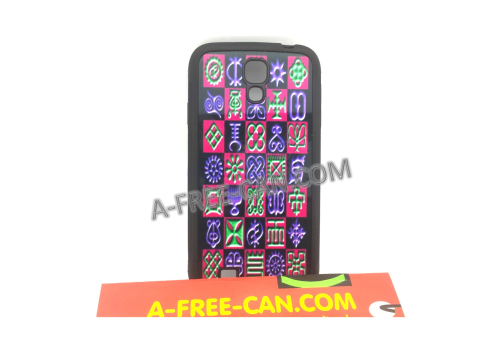 COQUE pour / PHONE CASE for Samsung Galaxy S4: "ADINKRA" (By A-FREE-CAN.COM)