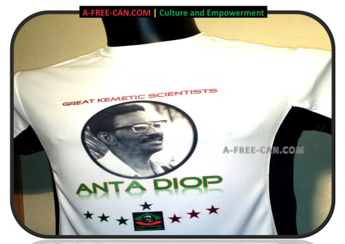 ANTA DIOP (Great Kemetic Scientists by A-FREE-CAN (T-SHIRT BICOLOR, Unisex)
