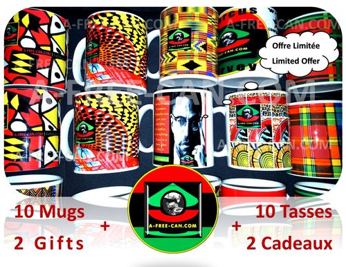 10 Mugs Mix + 2 Gifts, Set A
