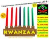 49 BOUGIES KWANZAA (7 x 7 jours) - (Lot de Bougies Panafricaines)