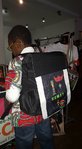Grand Sac à dos / Big back bag : BIG ONE BLACK KEMET 1 DJED 3 ANKH