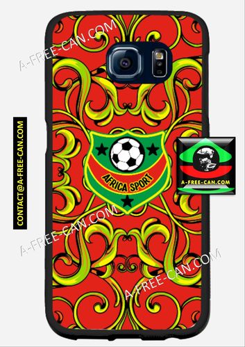 Coque SAMSUNG GALAXY 6 Phonecase : "AFRICA SPORT Rouge & Noir" by A-FREE-CAN.COM