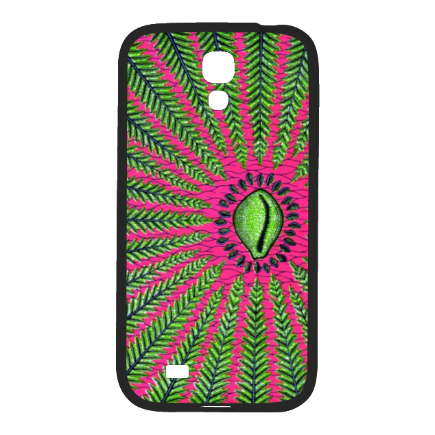 Coque de téléphone 2D pour SAMSUNG Galaxy S4: "WAX DESIGN NZIMBU" - (Coque Imprimé wax africain)