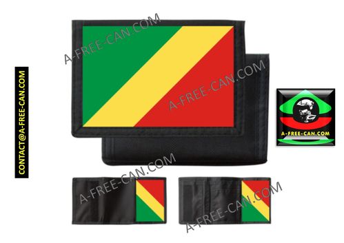 Wallet: "CONGO-MFOA FLAG v1B" by A-FREE-CAN.COM