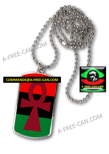 BIJOUX, Pendentif: "MÉDAILLE ANKH RBG COULEURS PANAFRICAINES v1" by A-FREE-CAN.COM