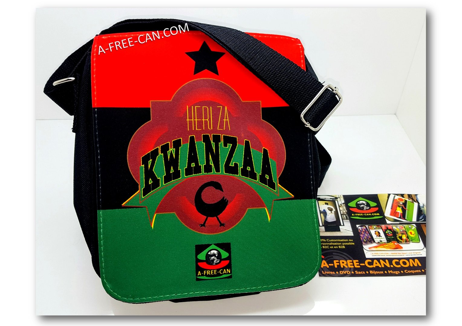 Petit Sac / Small Bag: "HERI ZA KWANZAA" by A-FREE-CAN