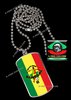 BIJOUX, pendentif avec médaille rectangle: "WORLD 2018 SENEGAL" by A-FREE-CAN.COM