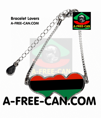 BIJOUX, Bracelet Lovers : "DRAPEAU PANAFRICAIN" by A-FREE-CAN.COM
