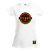 T-SHIRT POUR FEMMES (Col Rond): "POWERFUL QUEEN IN THE WORLD (rbg S2)" by A-FREE-CAN.COM