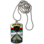 "PER ISIS BAST PYRAMID" by A-FREE-CAN.COM - (BIJOUX, Pendentif avec médaille rectangle curvy)