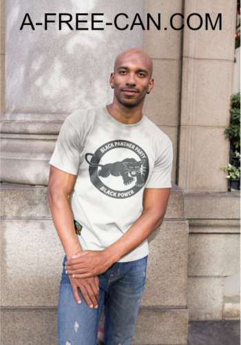 "BLACK PANTHER PARTY, BLACK POWER" by A-FREE-CAN.COM - (T-SHIRT pour Hommes)