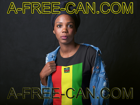 "CONAKRY GUINEA FLAG" by A-FREE-CAN.COM - (T-SHIRT for Women)