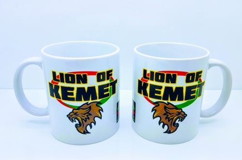"LION OF KEMET" by A-FREE-CAN.COM - (Mugs)
