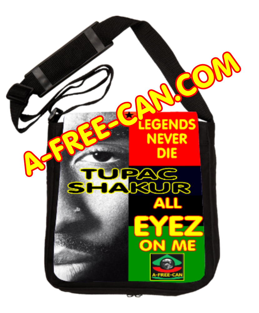 "TUPAC (Legends Never Die)" by A-FREE-CAN.COM - (Messenger Bag)
