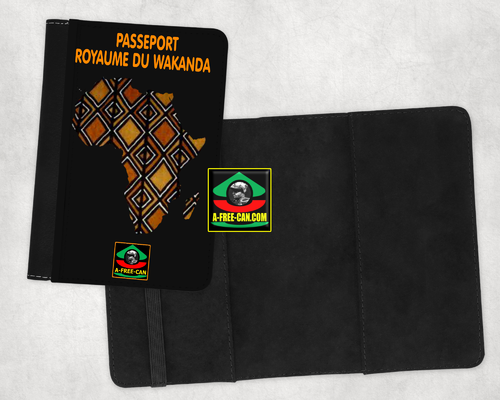 Protège-Passeport Bogolan: "ROYAUME DU WAKANDA v1 Vibranium" by A-FREE-CAN