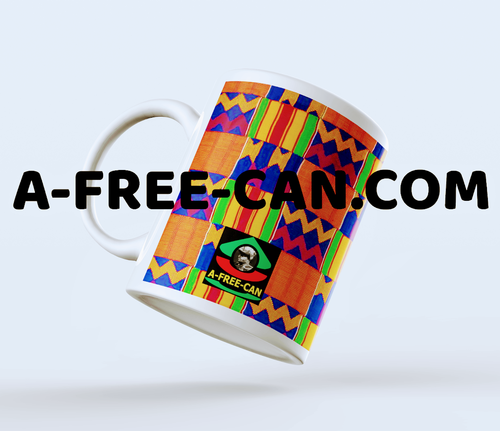 Mug: "KENTE 1" by A-FREE-CAN.COM