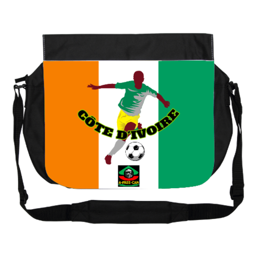 GRAND Sac à bandoulière: "DRAPEAU CÔTE D'IVOIRE FOOTBALL" by A-FREE-CAN.COM