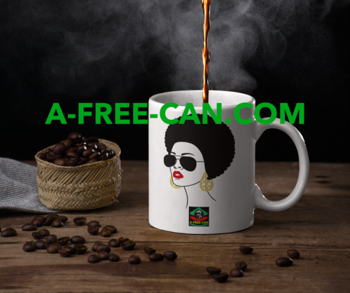 "AFRO HAIR 1" by A-FREE-CAN.COM - (Mug)