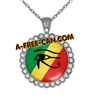 "CONGO MFOA OUDJAT vSLXS" by A-FREE-CAN.COM - (BIJOUX, Collier CABOCHON Rond)