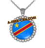 "CONGO KIN vSLXS" by A-FREE-CAN.COM - (BIJOUX, Collier CABOCHON Rond)