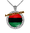 "DRAPEAU PANAFRICAIN vSLXS" by A-FREE-CAN.COM - (BIJOUX, Collier CABOCHON Rond)