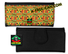 Portefeuille Wax simili cuir: "KENTE MADRAS" by A-FREE-CAN