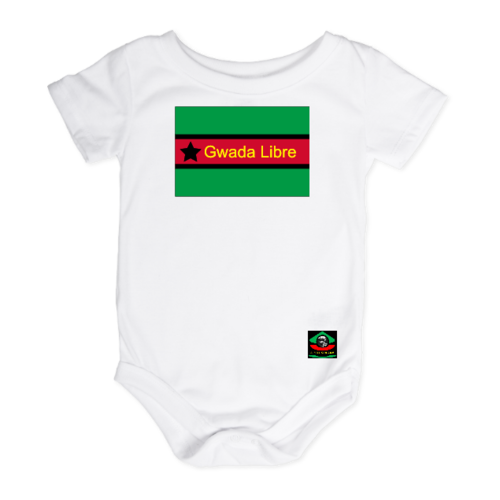 BODY pour Bébé: "GWADA LIBRE ETOILE NOIRE" by A-FREE-CAN.COM