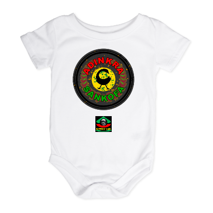 BODIES pour Bébé: "ADINKRA SANKOFA BIRD v2RBG" by A-FREE-CAN.COM