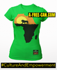 "LION OF AFRICA" by A-FREE-CAN.COM - (T-SHIRT pour Femmes)