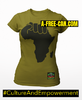 "AFRICA POWER" by A-FREE-CAN.COM - (T-SHIRT pour Femmes)