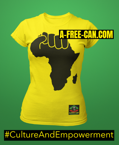 "AFRICA POWER" by A-FREE-CAN.COM - (T-SHIRT pour Femmes)