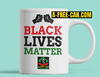 "BLACK LIVES MATTER RBG" by A-FREE-CAN.COM - (Mug)