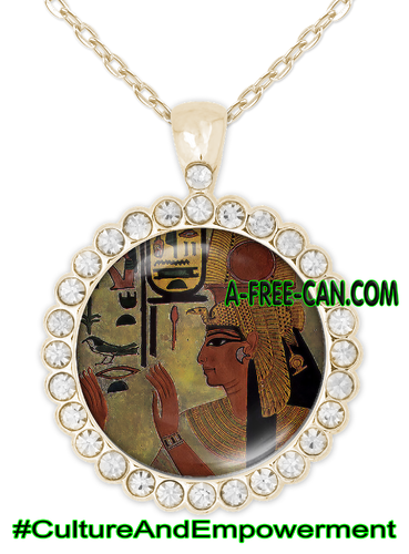 "NEFERTARI" by A-FREE-CAN.COM - (BIJOUX, Collier CABOCHON Rond)