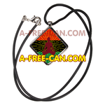 "YOGA KEMITE RBG RAYSTAR" by A-FREE-CAN.COM - (Jewelry, pendant with medallion)