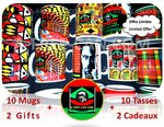 10 Mugs Mix + 2 Cadeaux, Ensemble A
