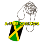 "JAMAICA FLAG" by A-FREE-CAN.COM - (Jewelry)