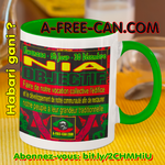 "Kwanzaa NIA (Objectif)" by A-FREE-CAN - (Mug M1Green)