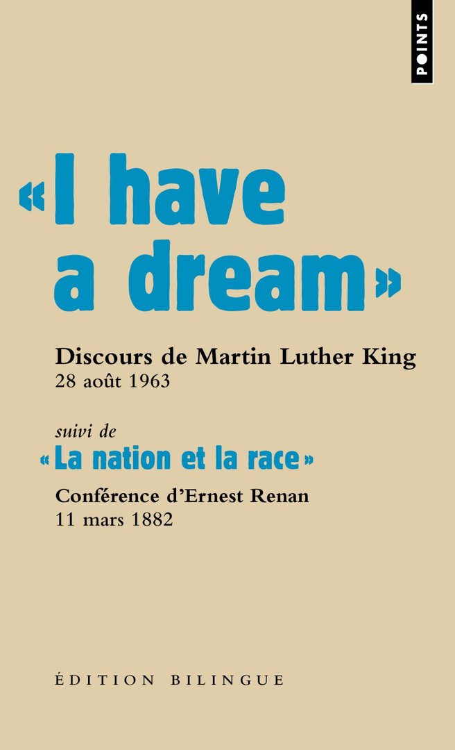 "I HAVE A DREAM (en français)" par Martin Luther King, Jr - (Livret)